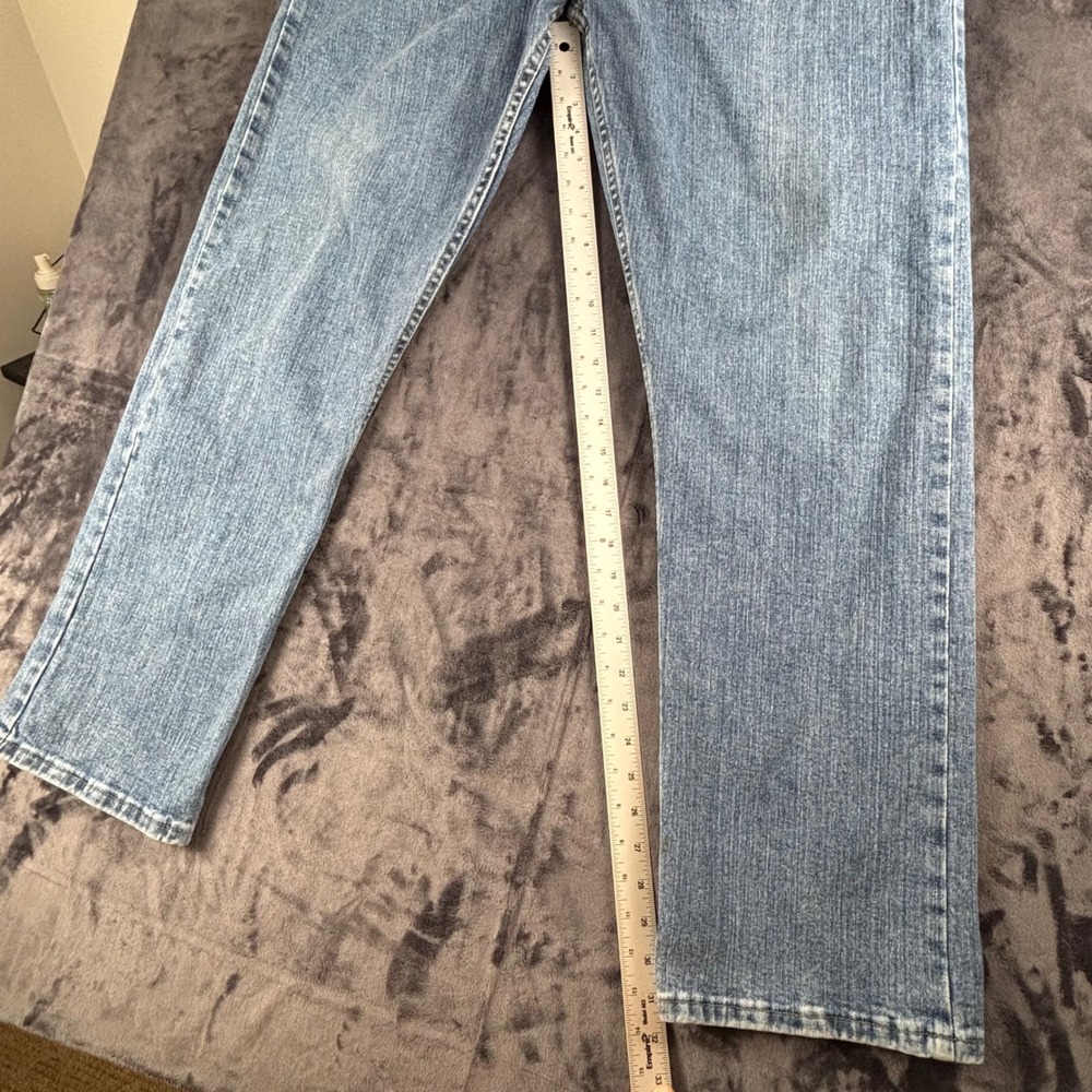 Wrangler Jeans Mens 38x32 Blue Advanced Comfort Straight Leg MGW26MW - Picture 2 of 9